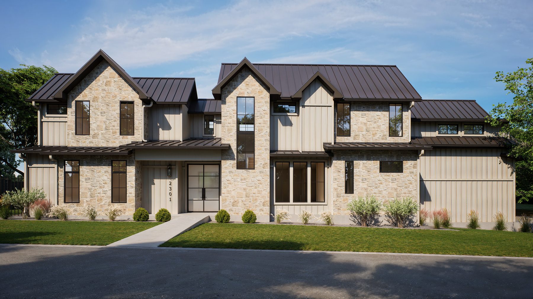 2301 Westworth Ave — Front Elevation Rendering